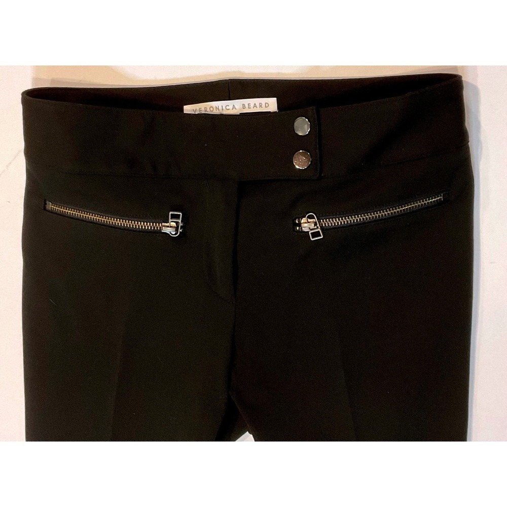 Veronica Beard women's pants Metro Cropped Flare RE17-BST6200 sz 2 black trouser - Picture 7 of 10